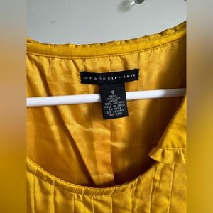 Grace Elements mustard sleeveless dress